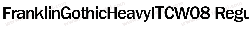 FranklinGothicHeavyITCW08 Regular字体转换